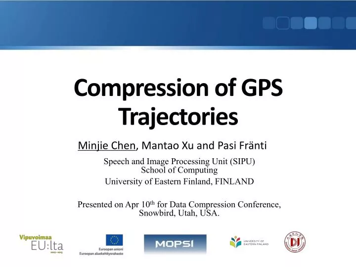 compression of gps trajectories