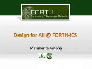 Design for All @ FORTH-ICS