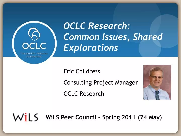oclc research common issues shared explorations