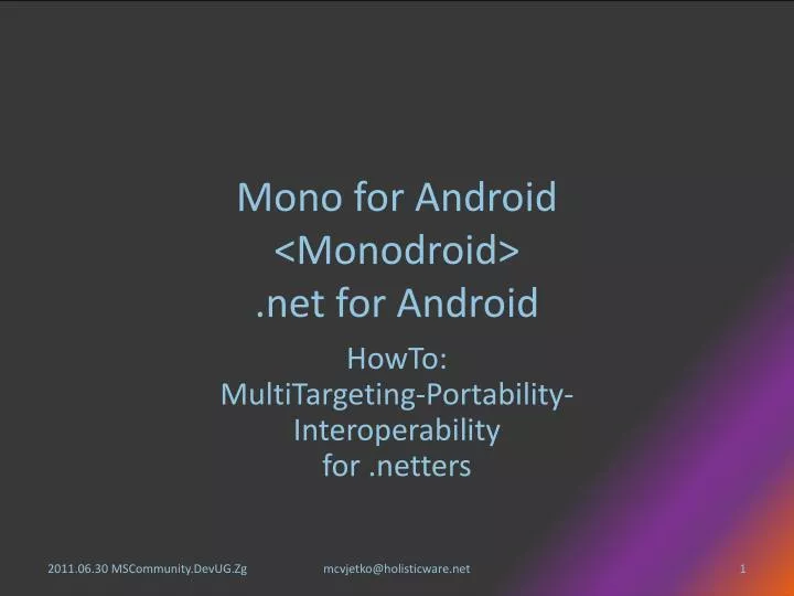 mono for android monodroid net for android