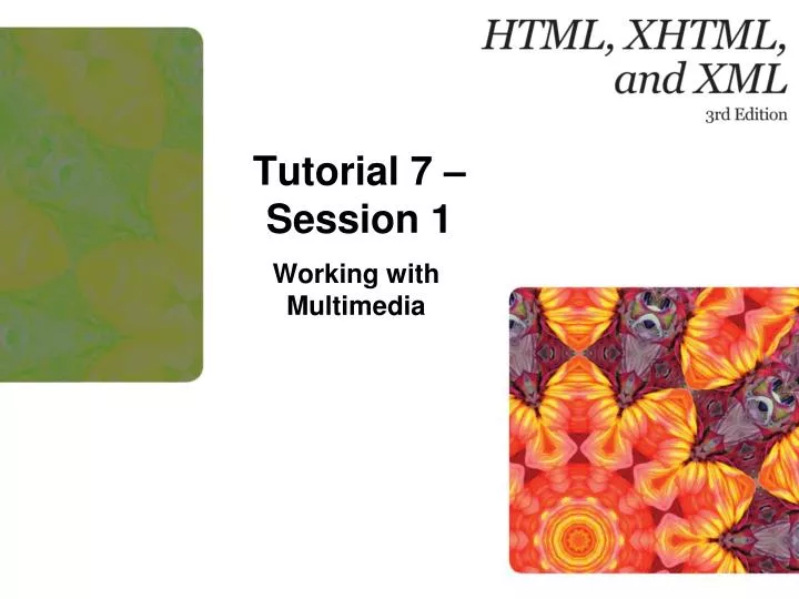 tutorial 7 session 1