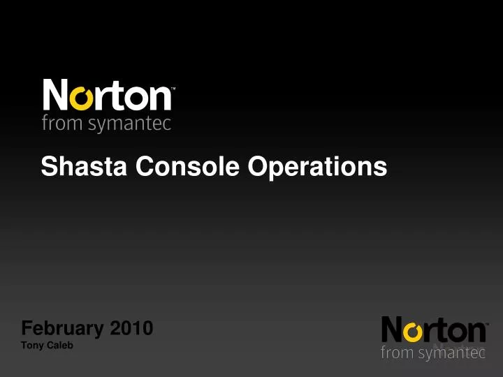 shasta console operations