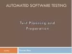 Automated Software Testing - slide 1