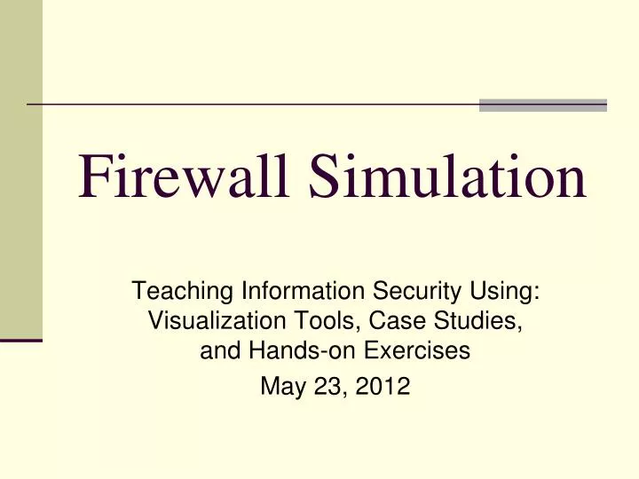 firewall simulation