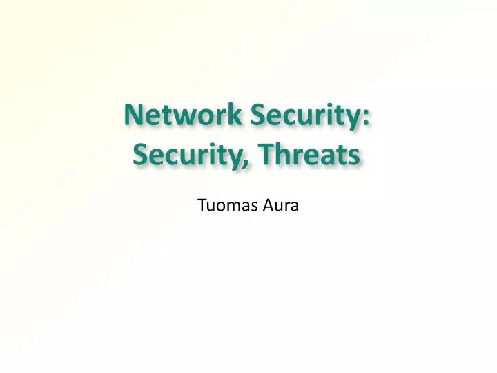 network security security threats