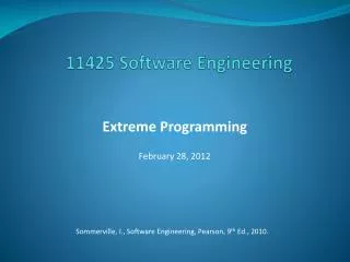 11425 Software Engineering