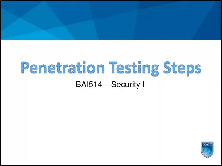 penetration testing steps