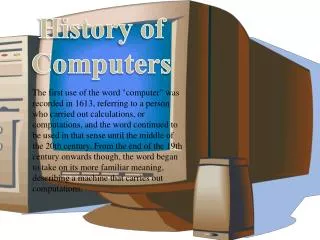 History of Computers