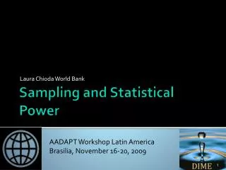 Sampling and Statistical Power