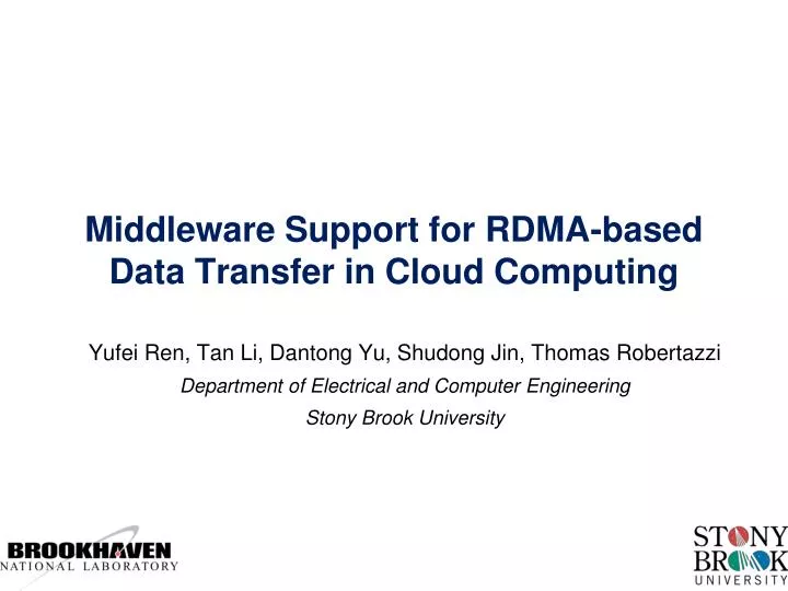 middleware support for rdma based data transfer in cloud computing