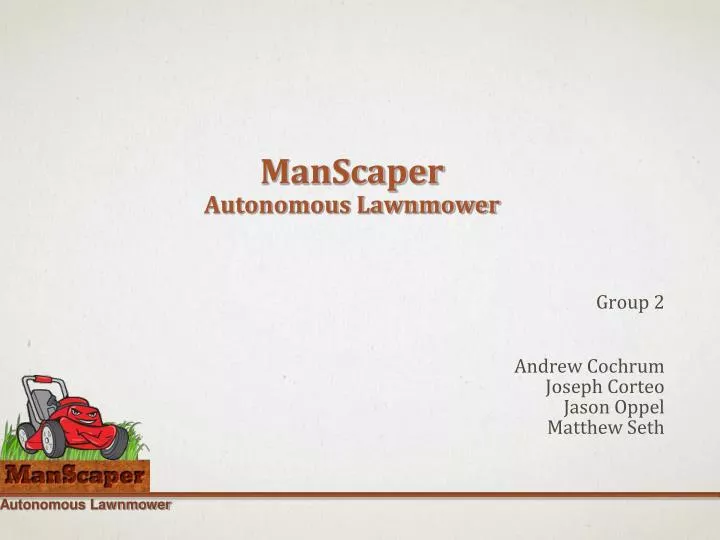 manscaper autonomous lawnmower