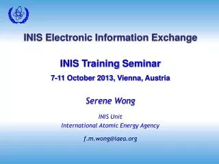 INIS Electronic Information Exchange