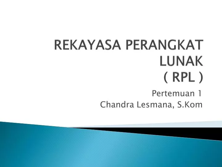 Ppt Rekayasa Perangkat Lunak Rpl Powerpoint Presentation Free 