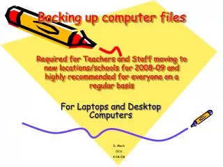 For Laptops and Desktop Computers