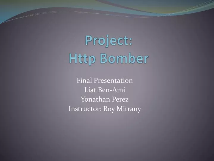 project http bomber