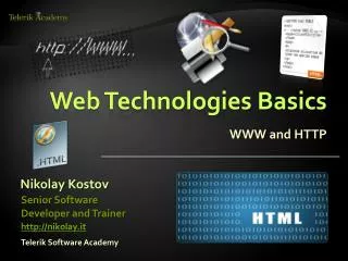 Web Technologies Basics