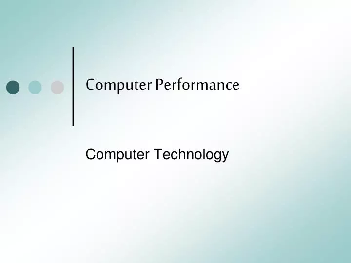 computer performance