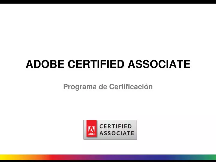 adobe certified associate