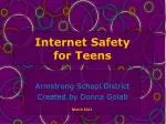 Internet Safety for Teens - slide 1