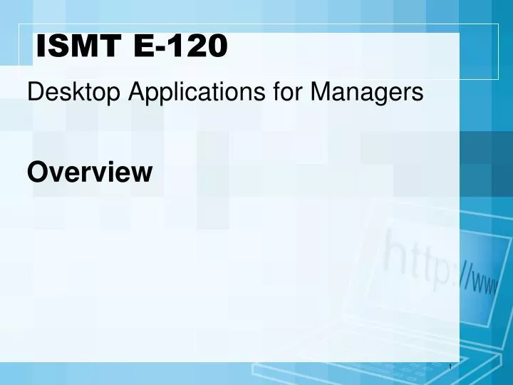 desktop applications for managers overview