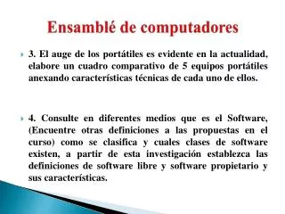 ensambl de computadores