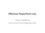 Effective PowerPoint Use - slide 1