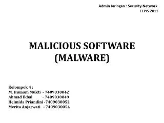 malicious software malware