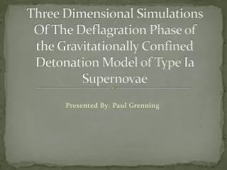 Three Dimensional Simulations Of The Deflagration Phase of the Gravitationally Confined Detonation Model of Type Ia Su