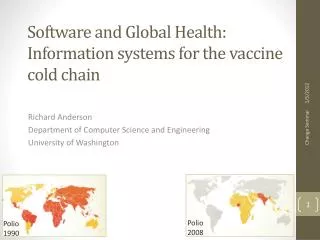 Software and Global Health: Information systems for the vaccine cold chain