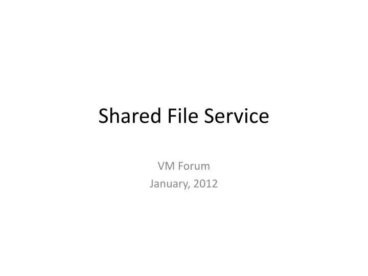shared file service