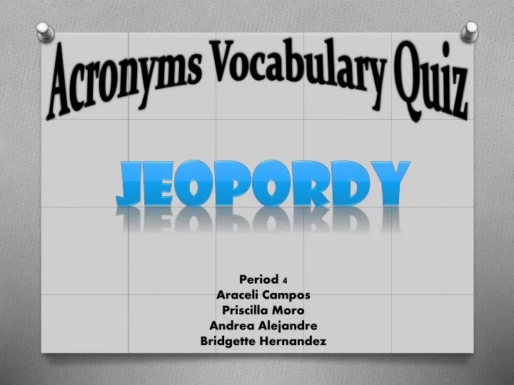 acronyms vocabulary quiz