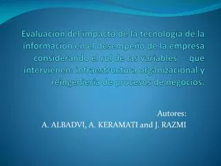 autores a albadvi a keramati and j razmi