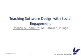Teaching Software Design with Social Engagement