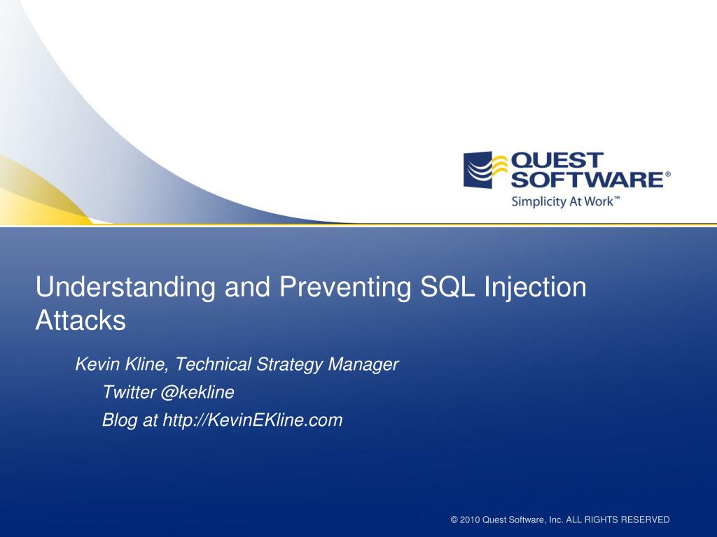 PPT - Understanding and Preventing SQL Injection Attacks PowerPoint ...