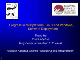 Progress in Multiplatform (Linux and Windows) Software Deployment