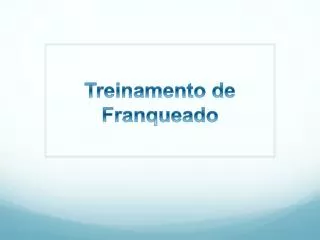 treinamento de franqueado