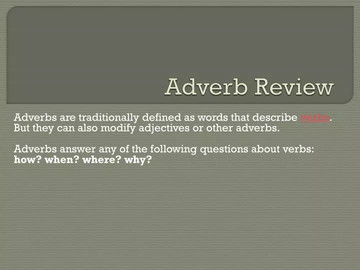 adverb review