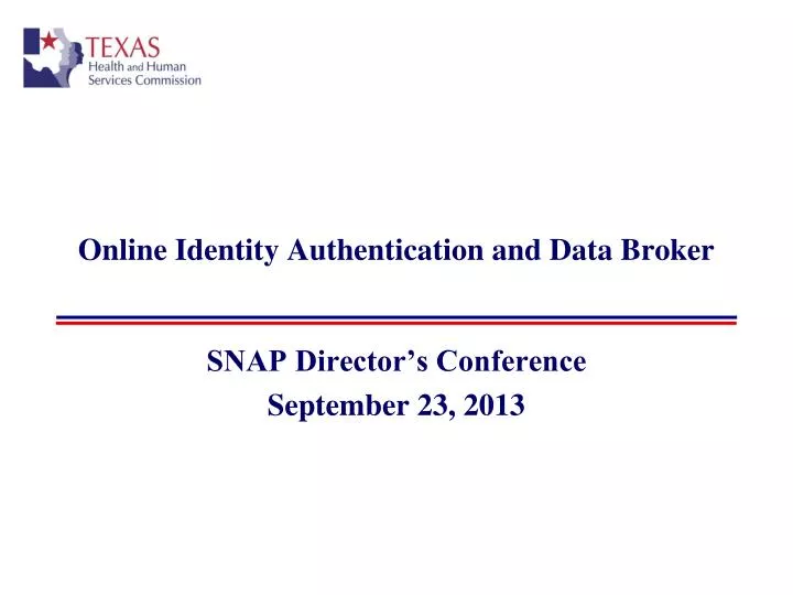 online identity authentication and data broker