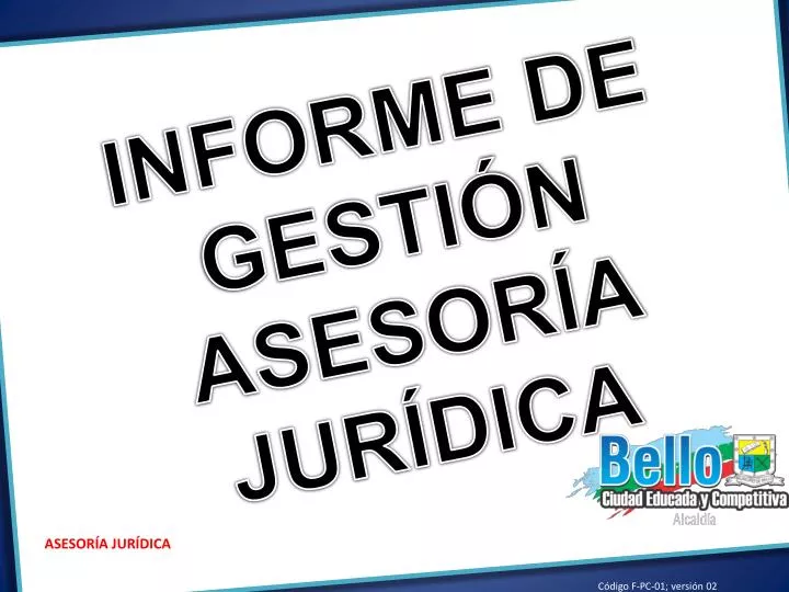 informe de gesti n asesor a jur dica