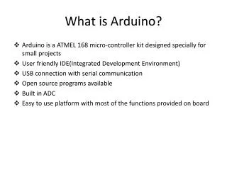 What is Arduino ?