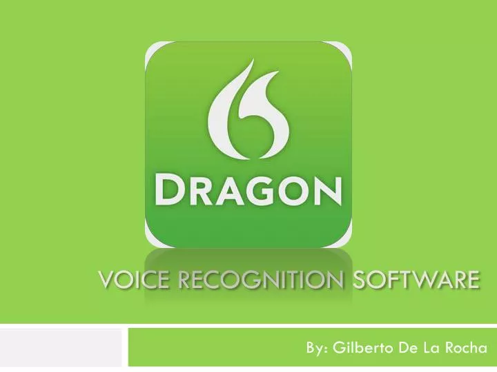 voice recognition software