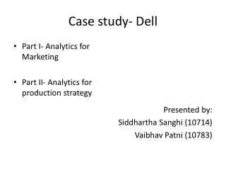 Case study- Dell