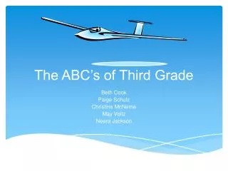 The ABC’s of Third Grade