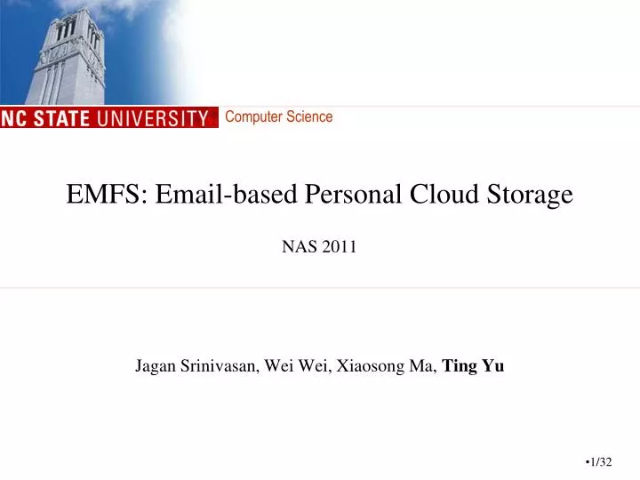 emfs email based personal cloud storage nas 2011