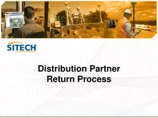 Distribution Partner Return Process