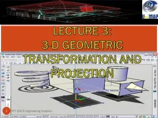 LECTURE 3: 3-D GEOMETRIC TRANSFORMATION AND PROJECTION