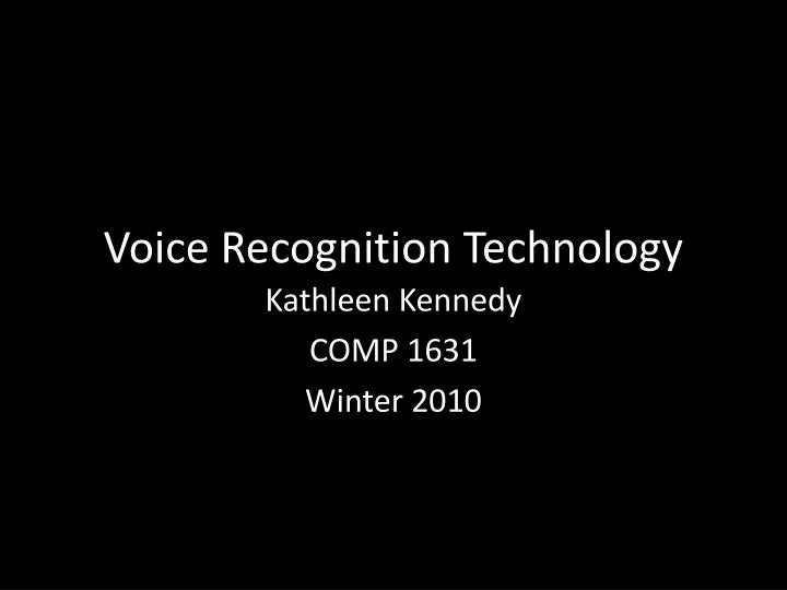 voice recognition technology