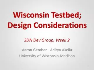 SDN Dev Group, Week 2