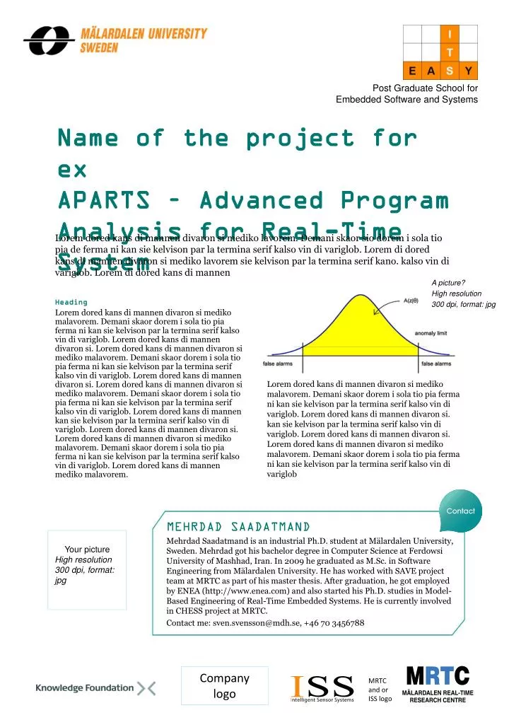 name of the project for ex aparts advanced program analysis for real time system