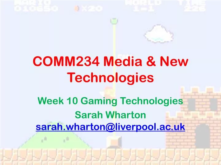 comm234 media new technologies